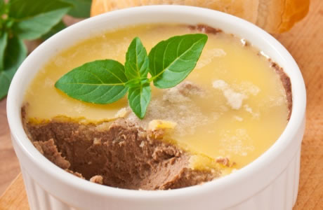 Chicken liver pate - retail nutritional information